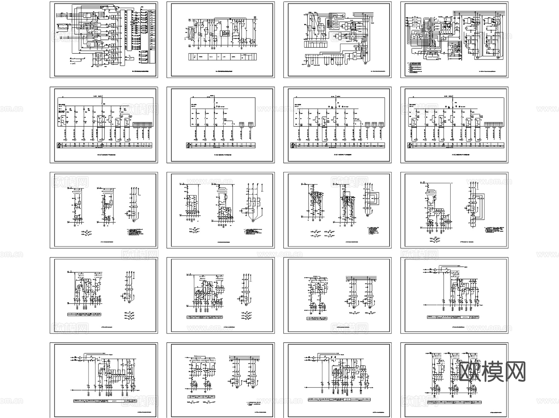 设备控制图建筑设计电气CAD施工图 电气图纸cad施工图