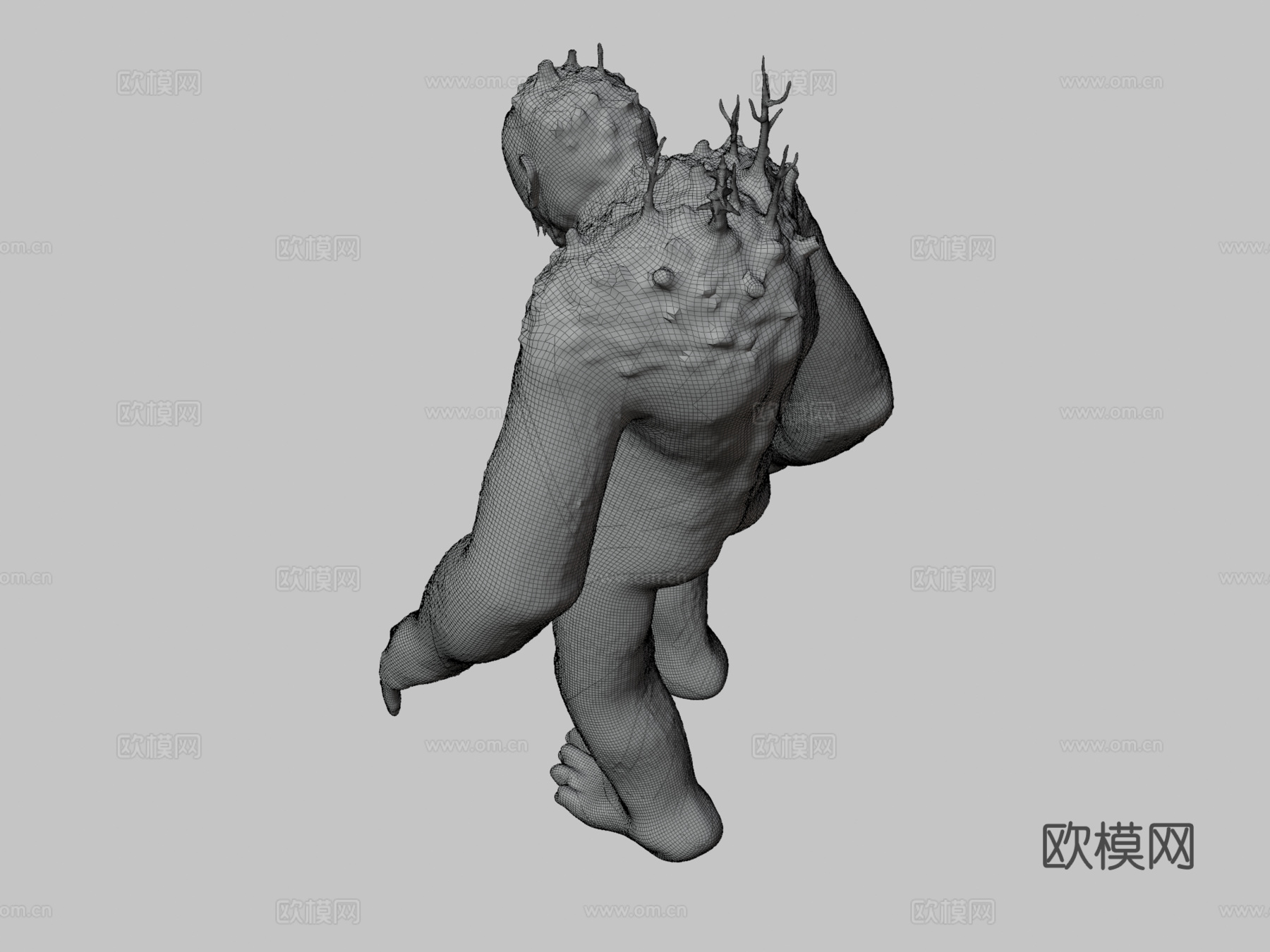 森林巨魔巨人su模型