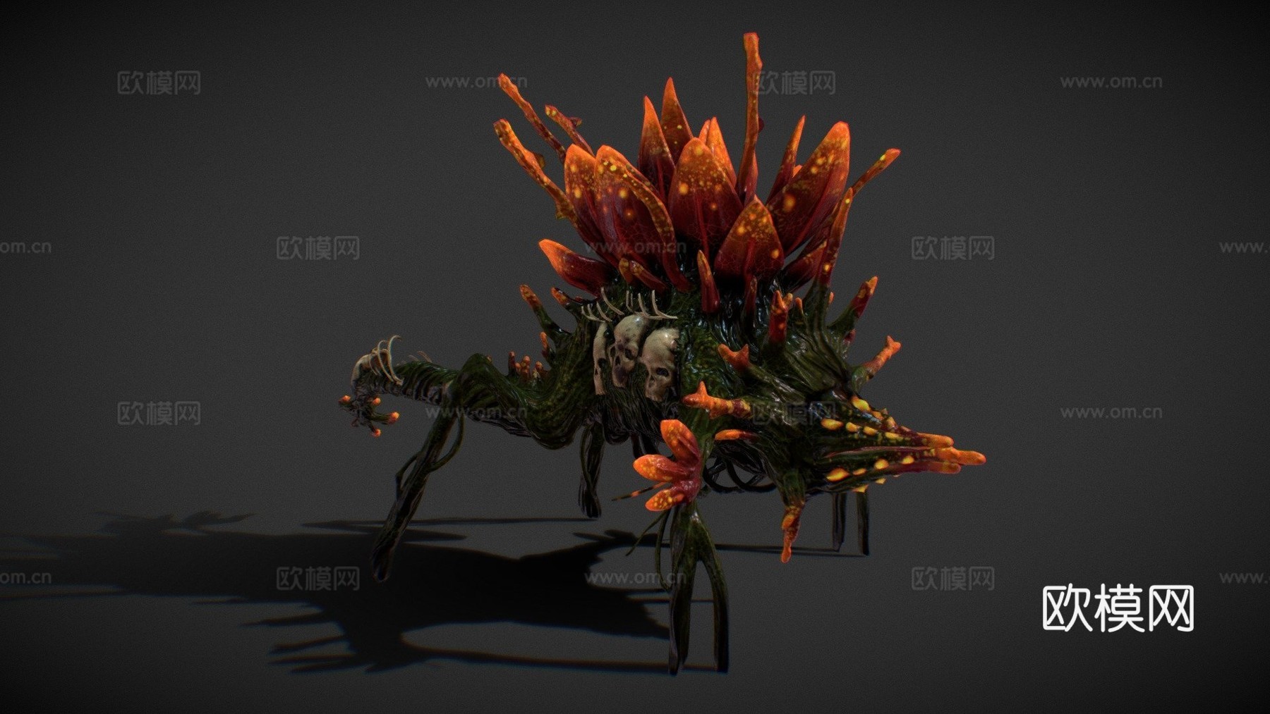 异星植物猎人-超级生命体su模型
