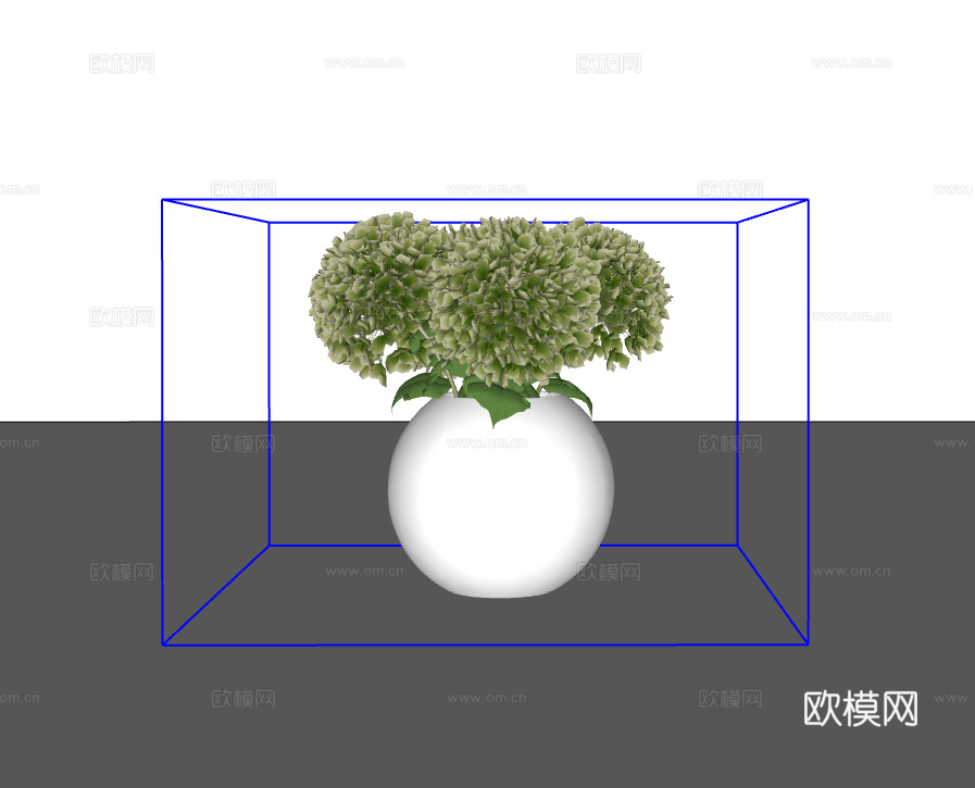 植物摆件su模型