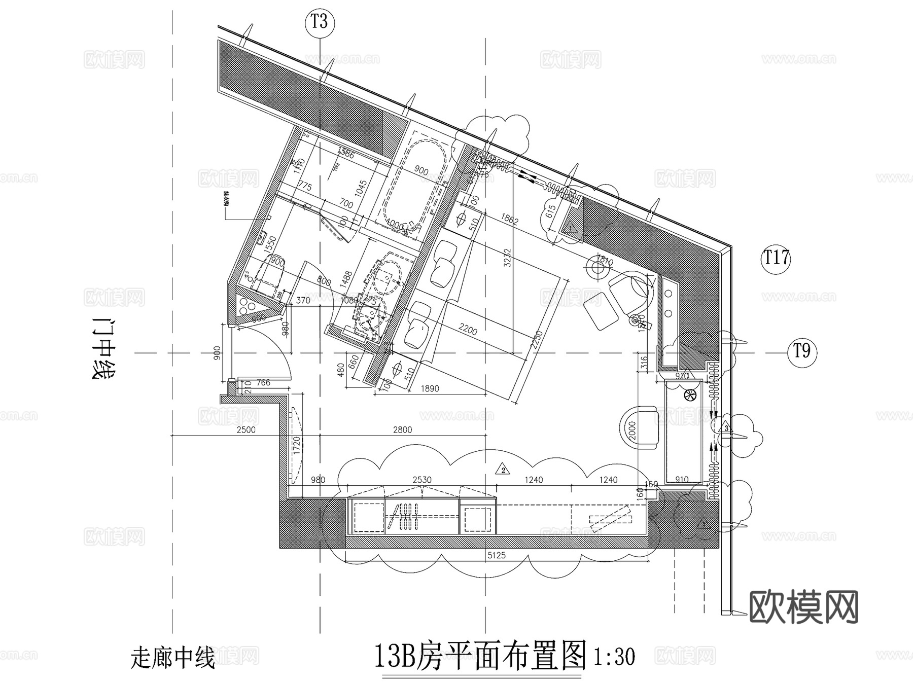 上海香格里拉酒店扩建室内装饰CAD施工图全套cad施工图