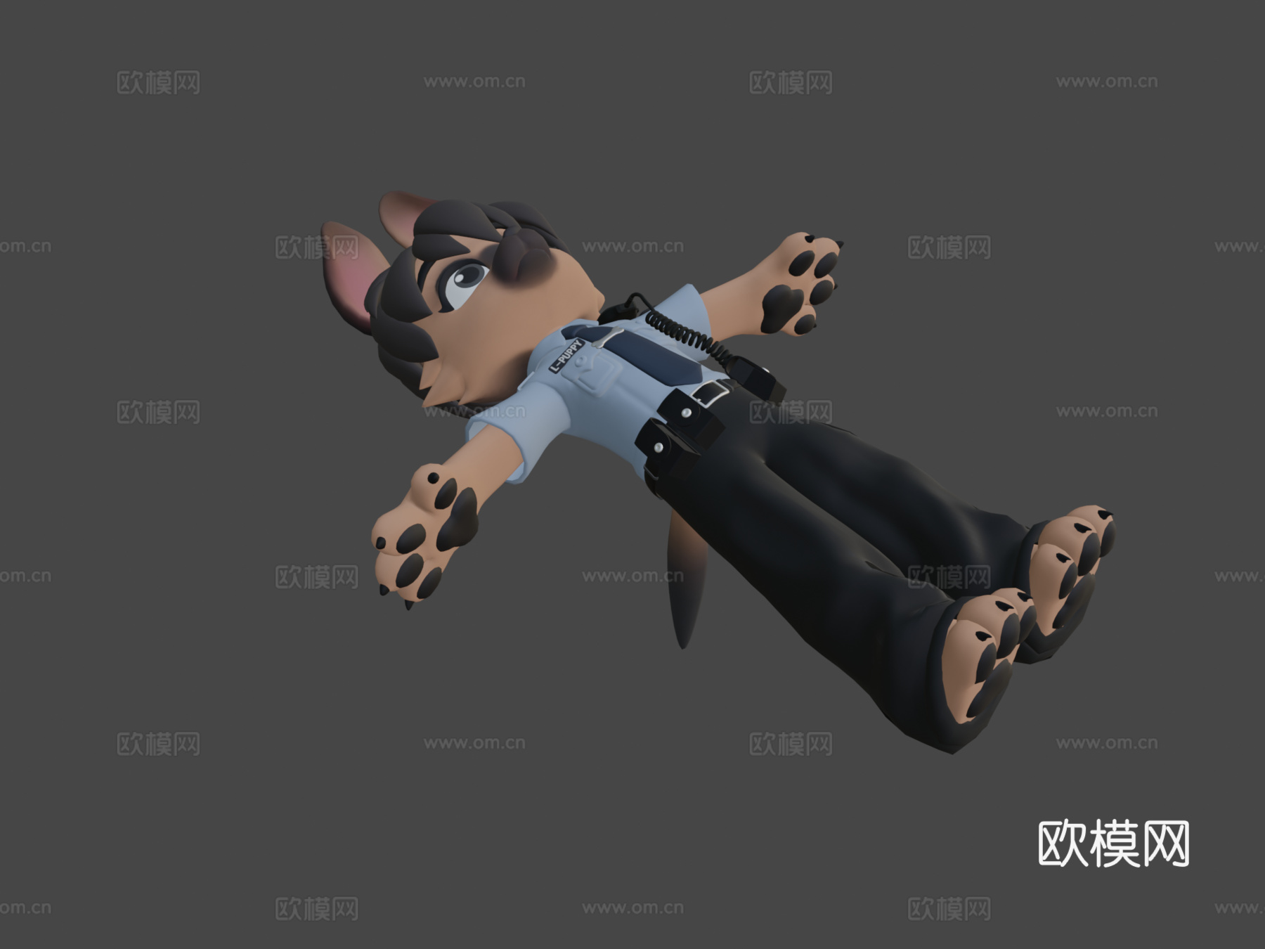 [空想造物-KONGZOO]制服小狗su模型