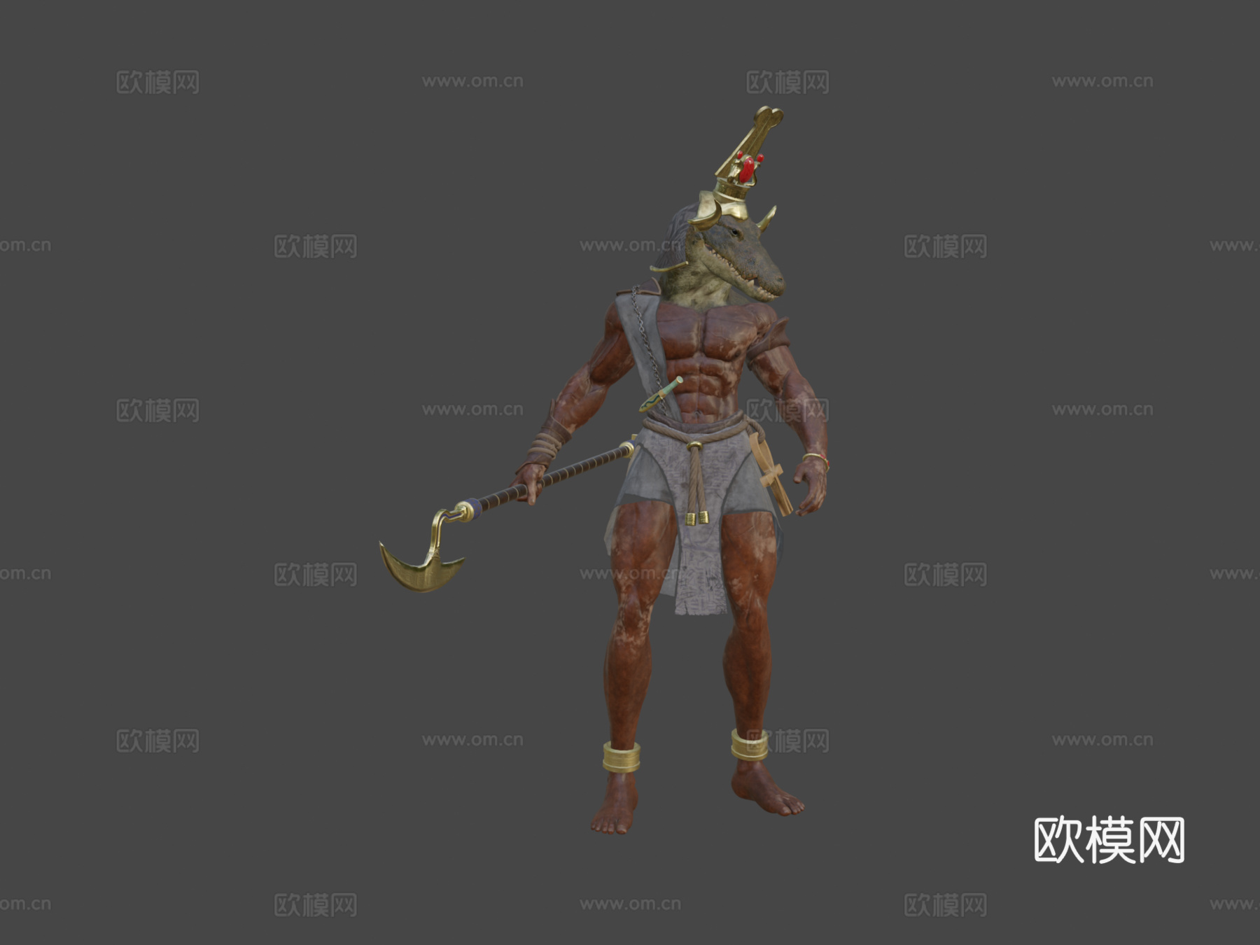 尼罗河创造者索贝克su模型