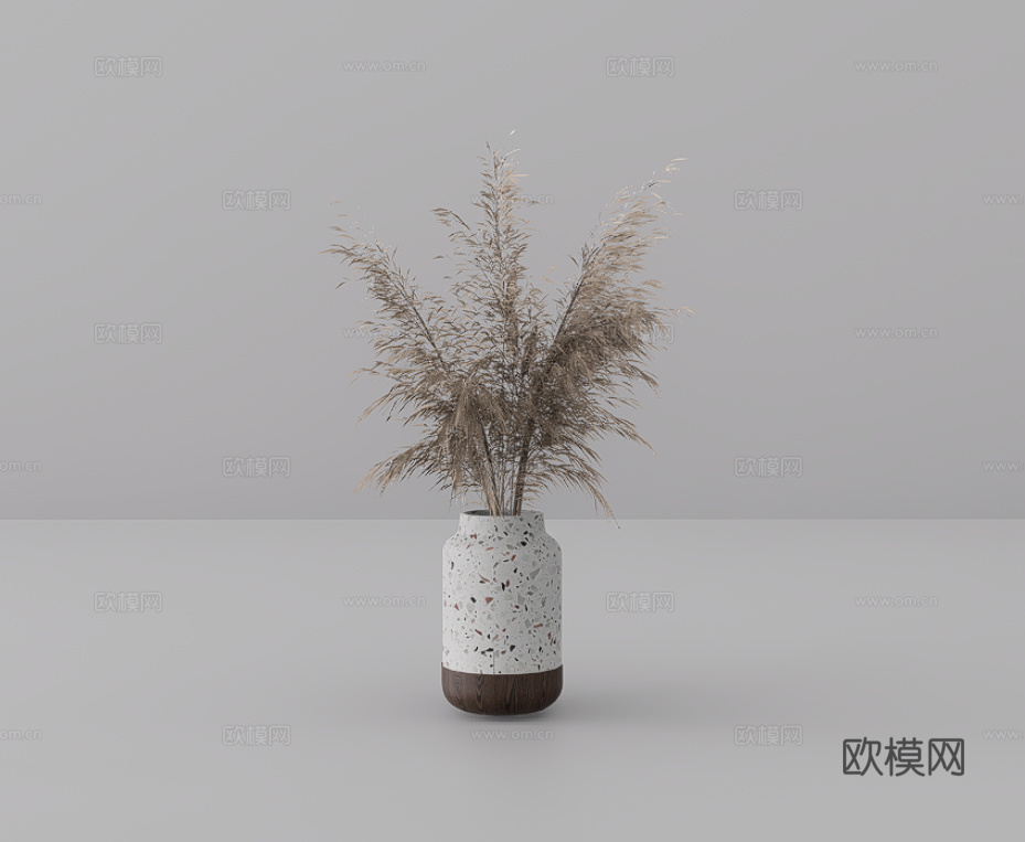 植物摆件su模型