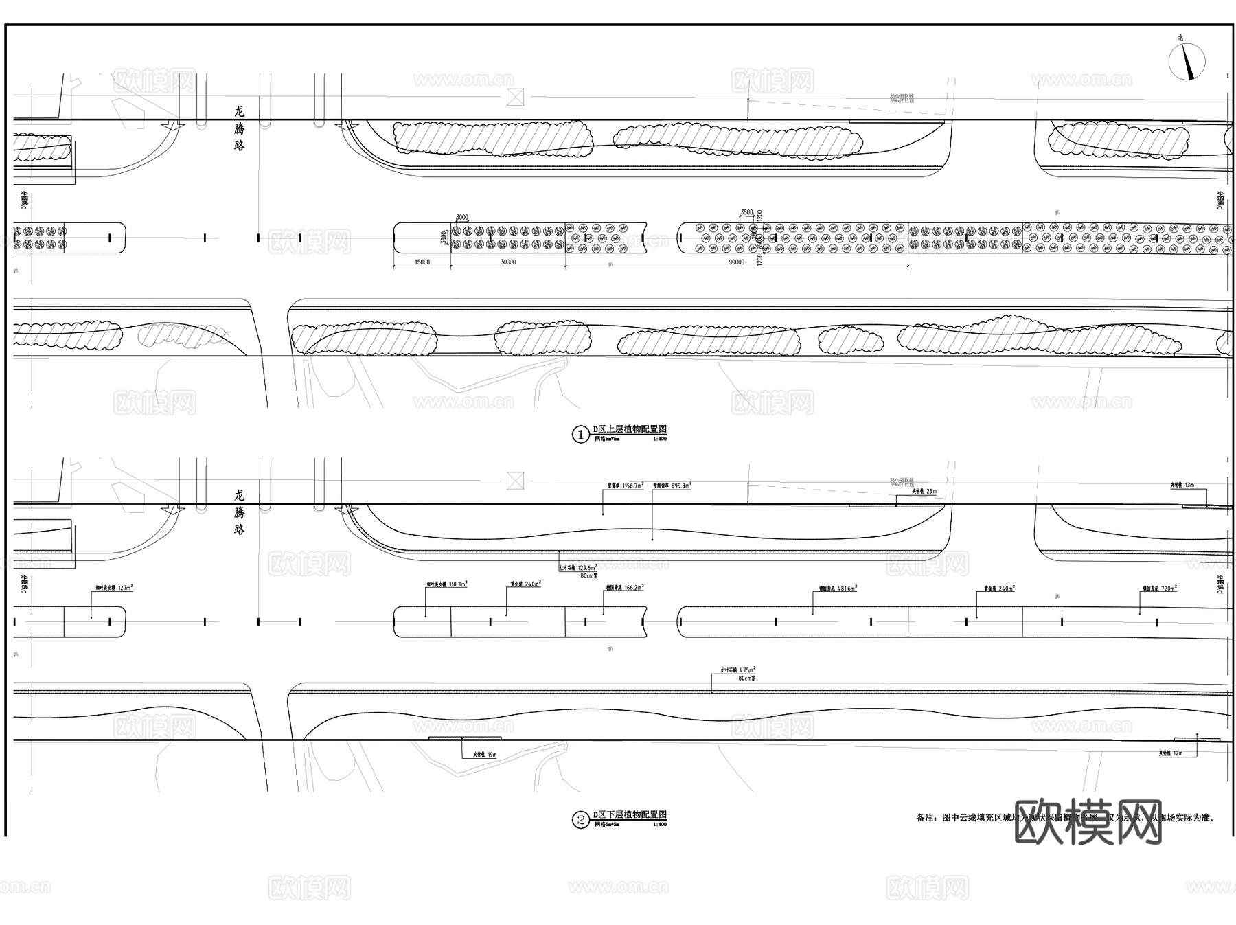 苏州景兴路黑色化景观道路改造CAD施工图全套cad施工图
