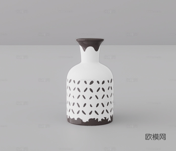 瓶子摆件su模型