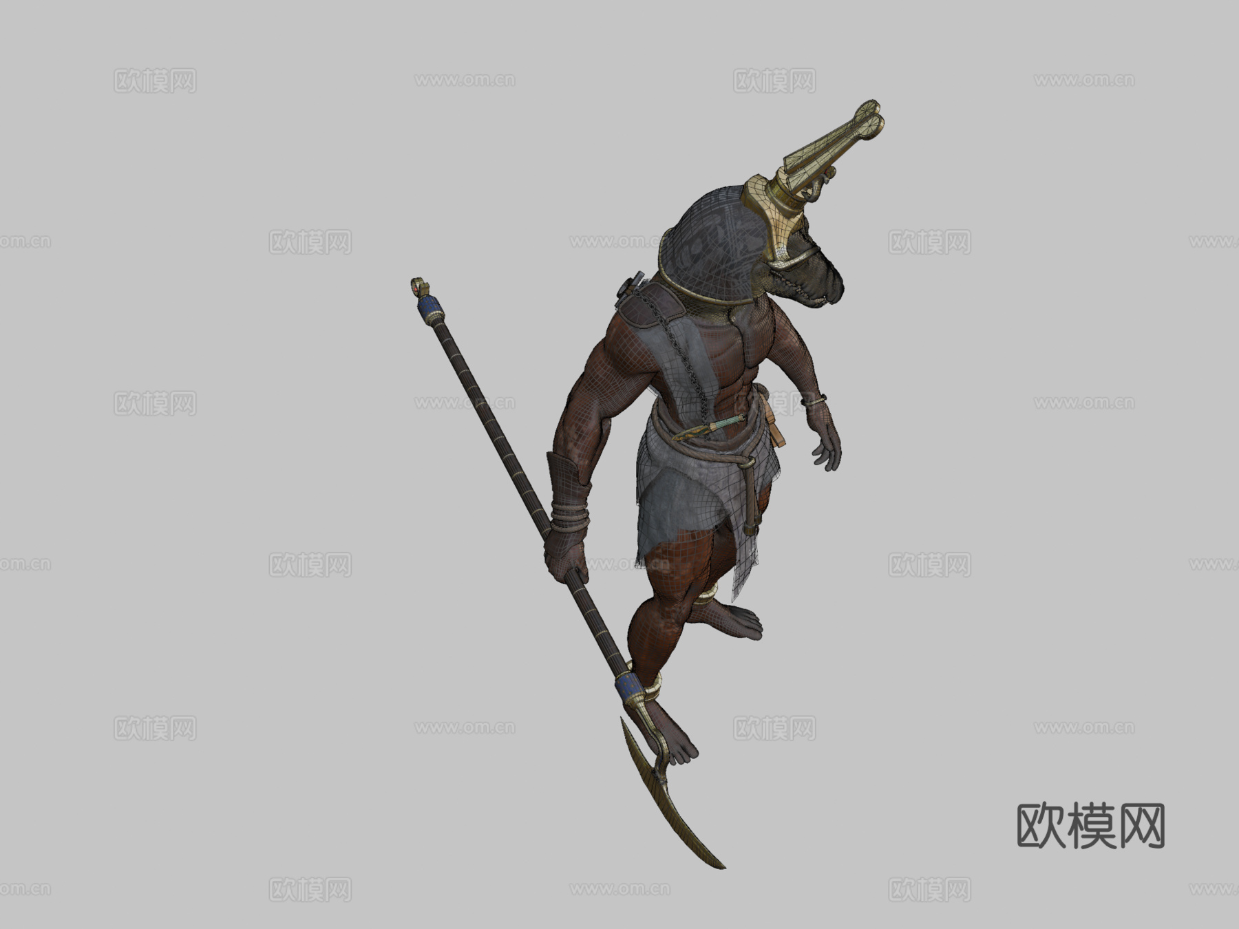 尼罗河创造者索贝克su模型