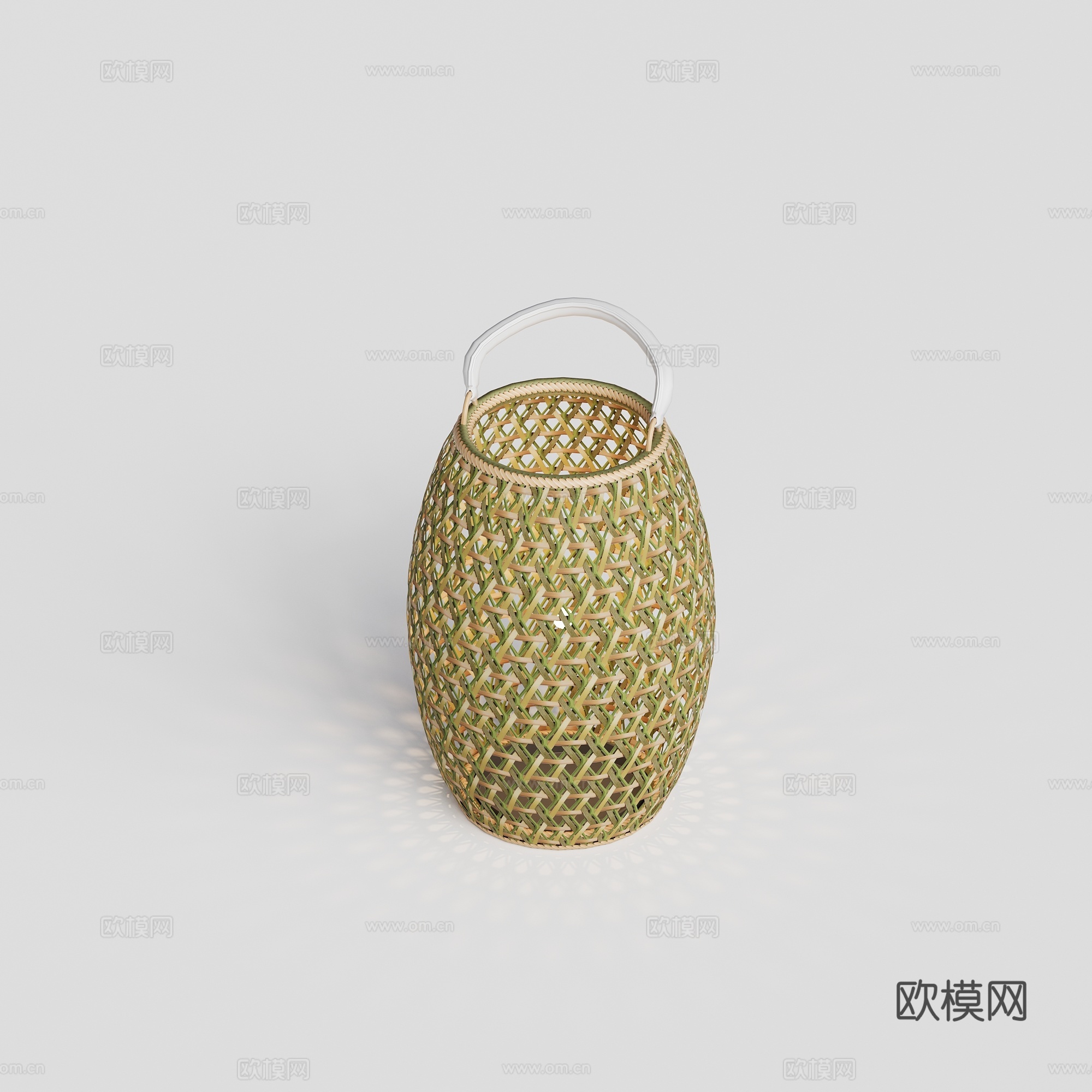 DEDON - 现代户外灯 落地灯 氛围灯 竹编灯具组合3d模型下载