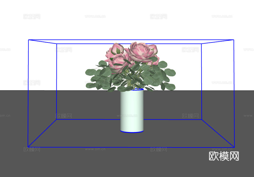 花卉摆件su模型