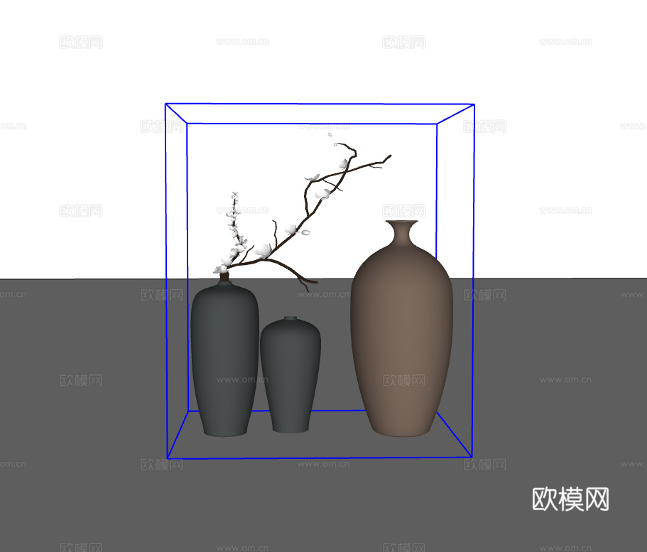 罐子组合su模型