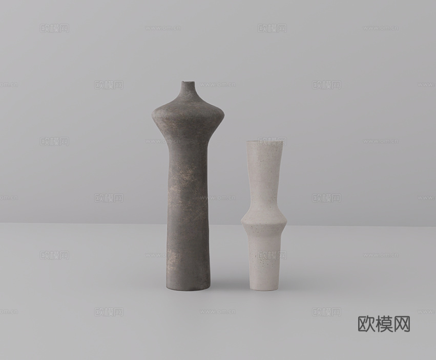 摆件组合su模型