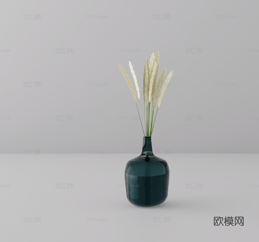 花瓶摆件su模型