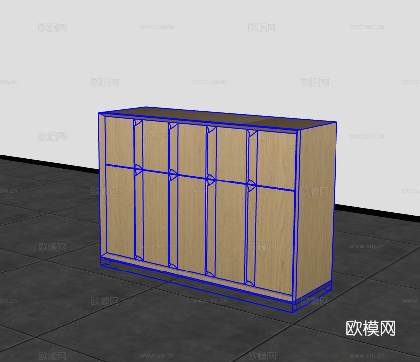 边柜su模型下载（渲染图2）