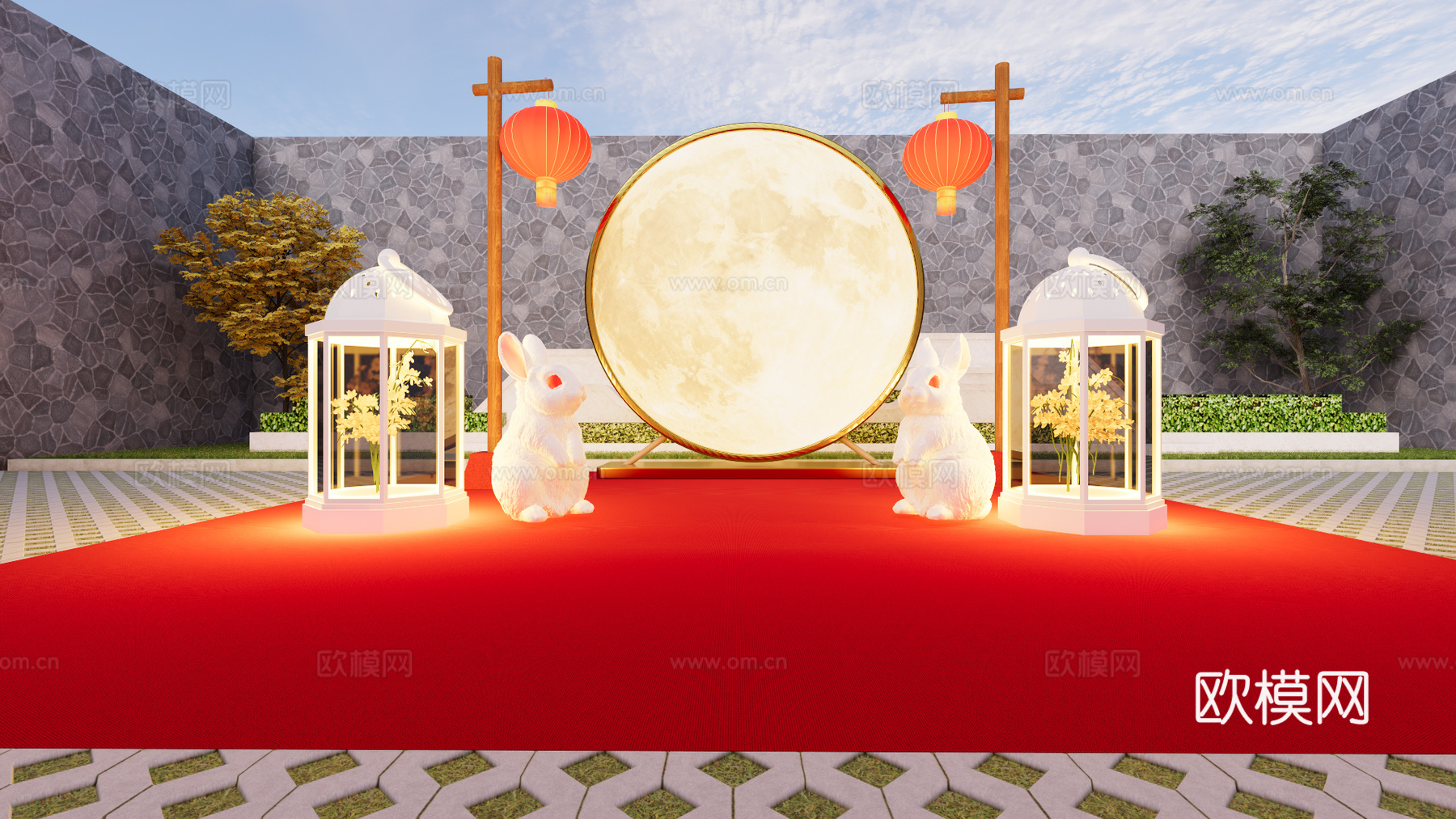 中秋美陈su模型