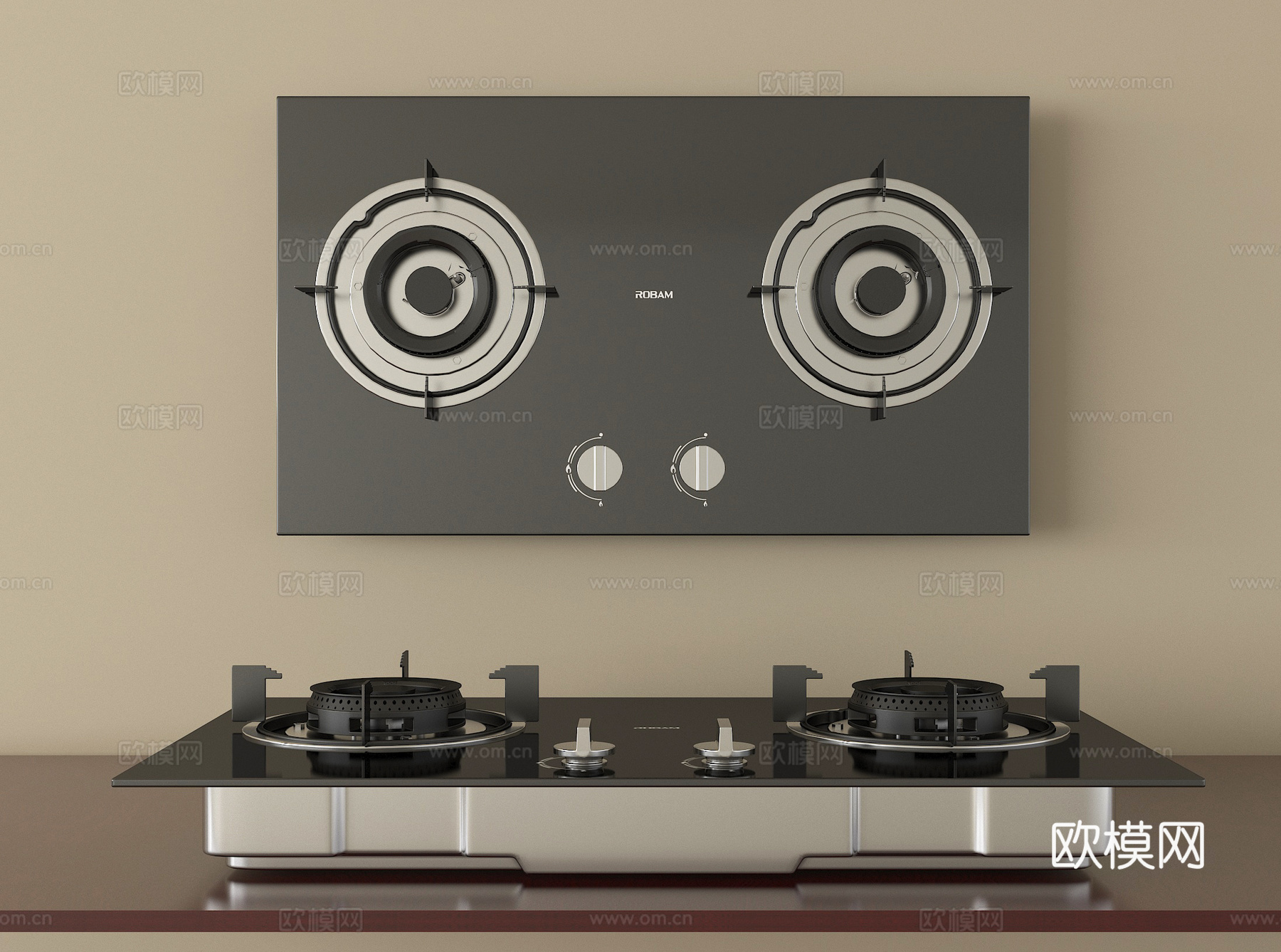 现代燃气灶su模型