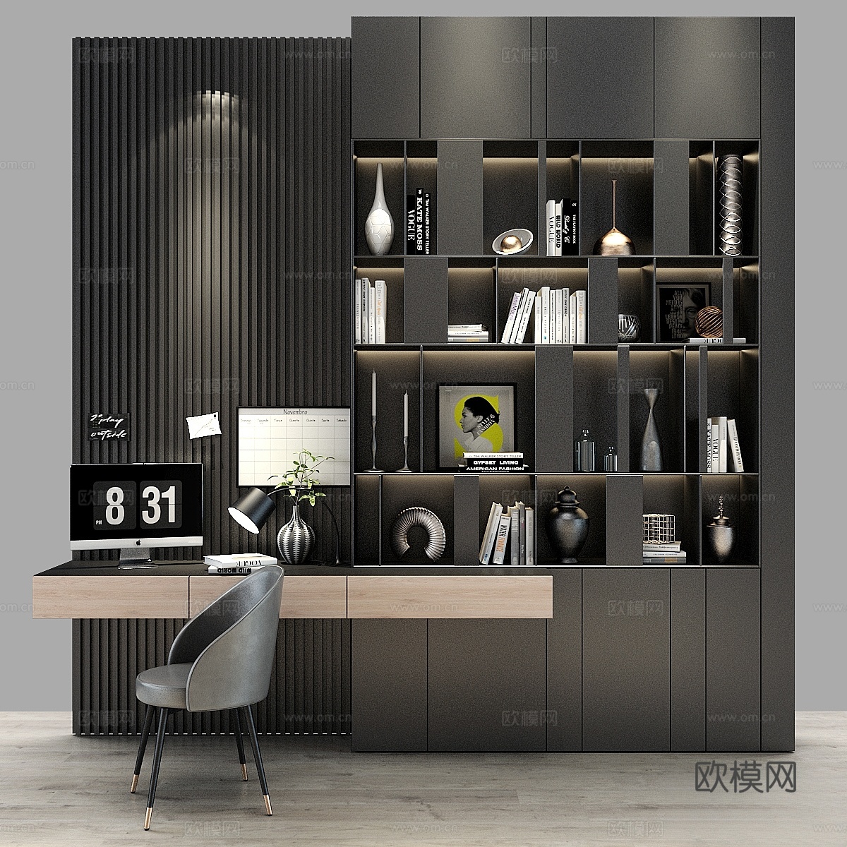 家具组合_01583d模型下载