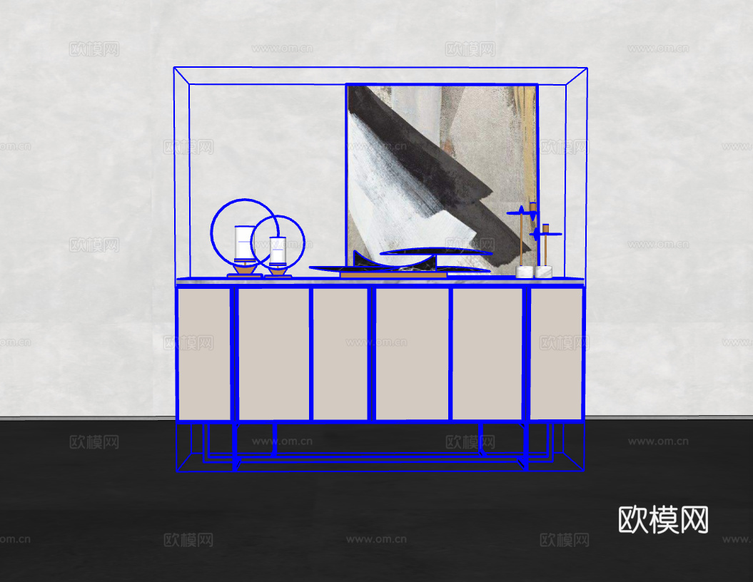 边柜su模型