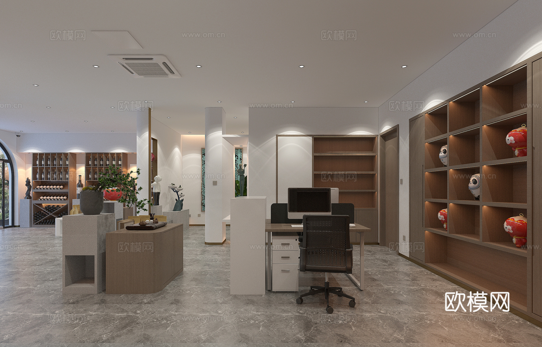 礼品店、酒水3d模型