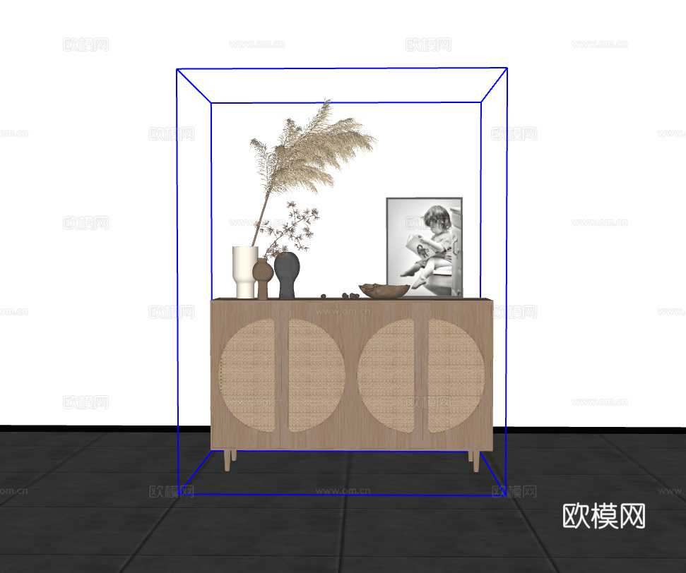 边柜su模型