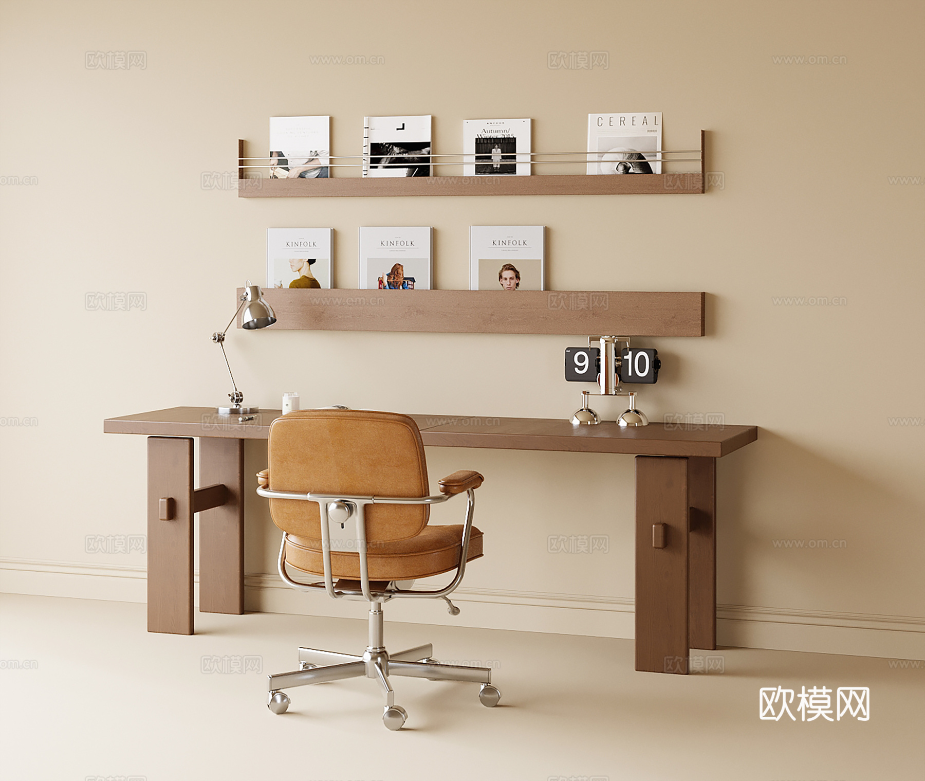 现代书桌椅su模型