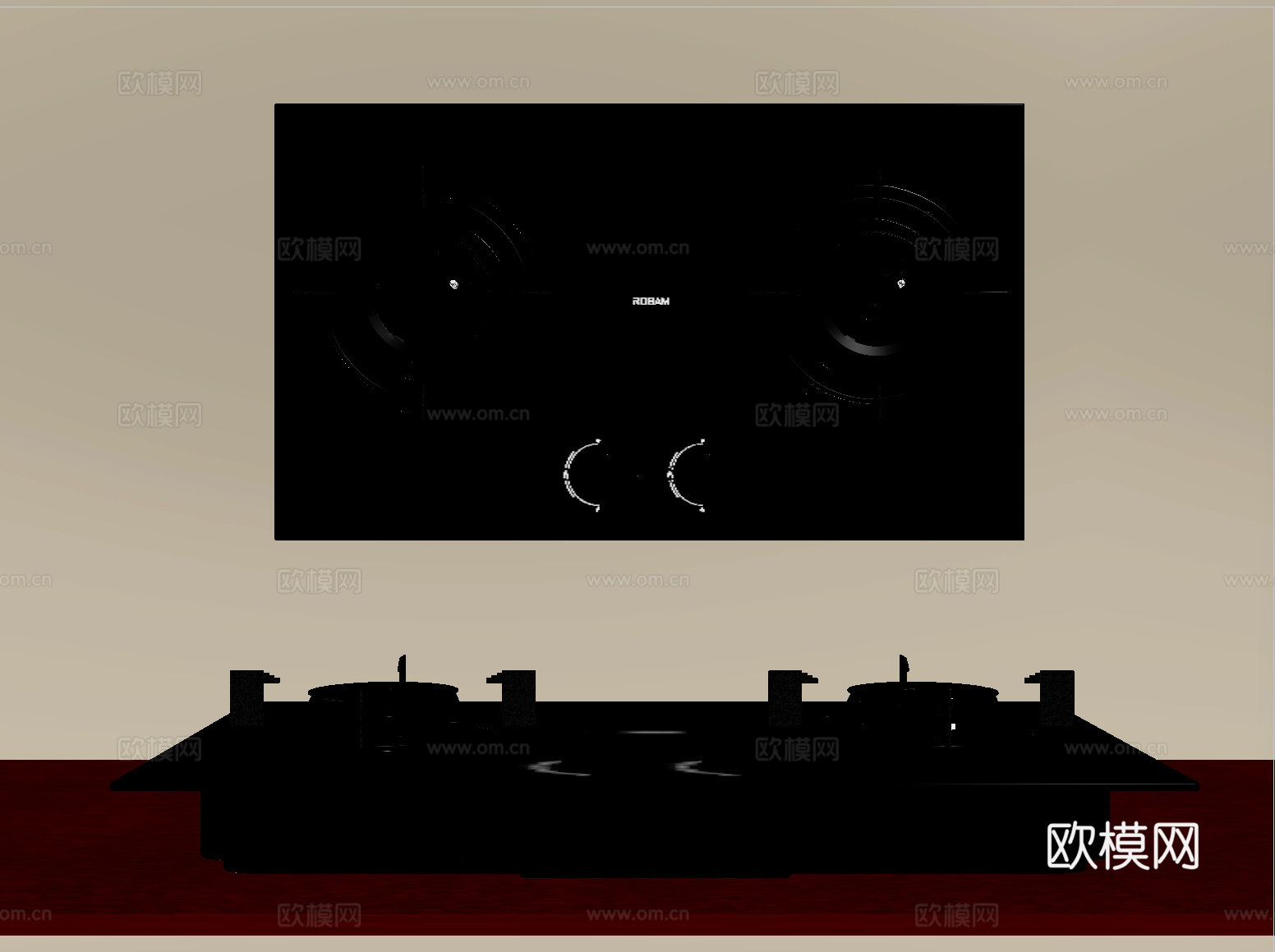 现代燃气灶su模型