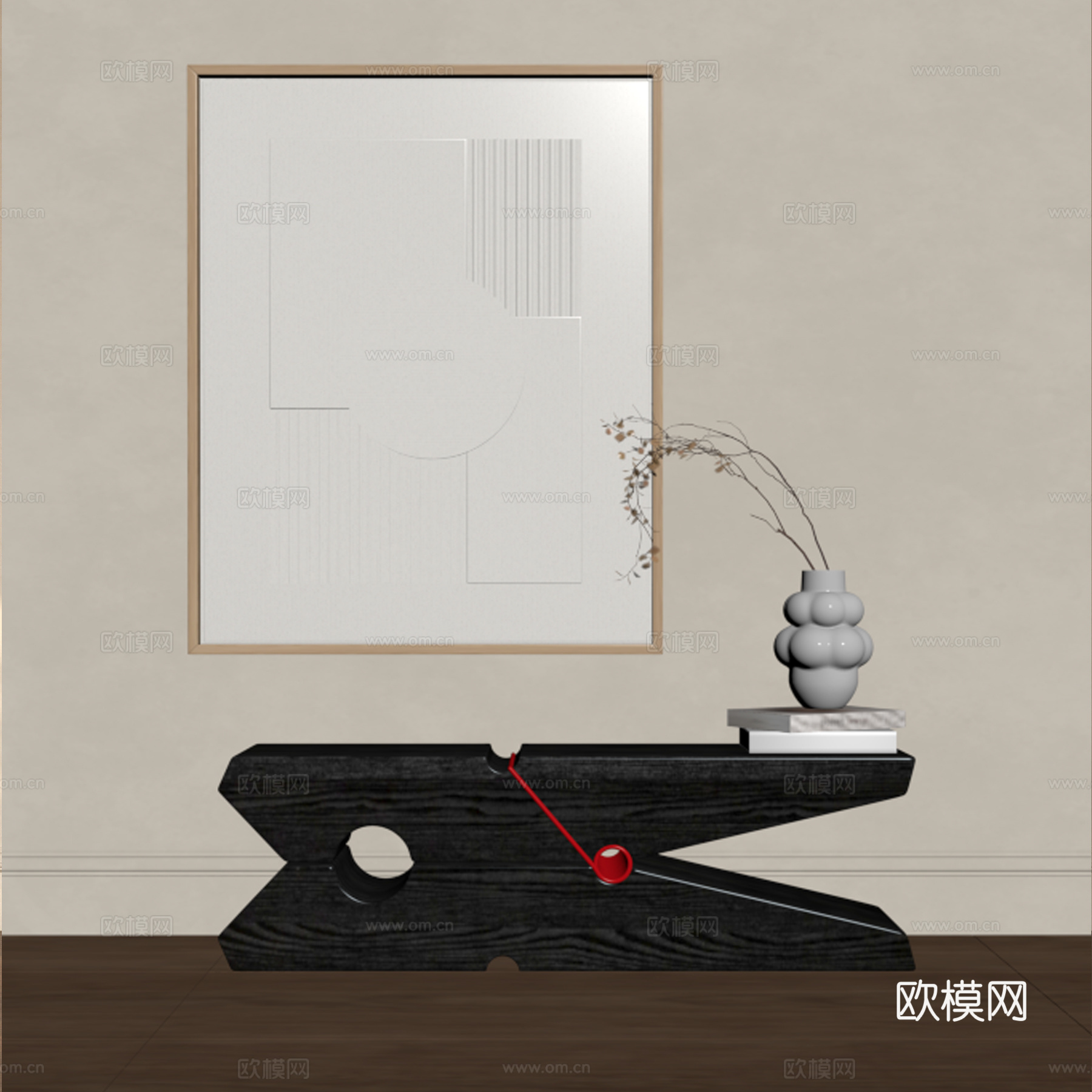 意式长凳 Riva 1920 夹子凳 摆件 边饰家具 实木su模型