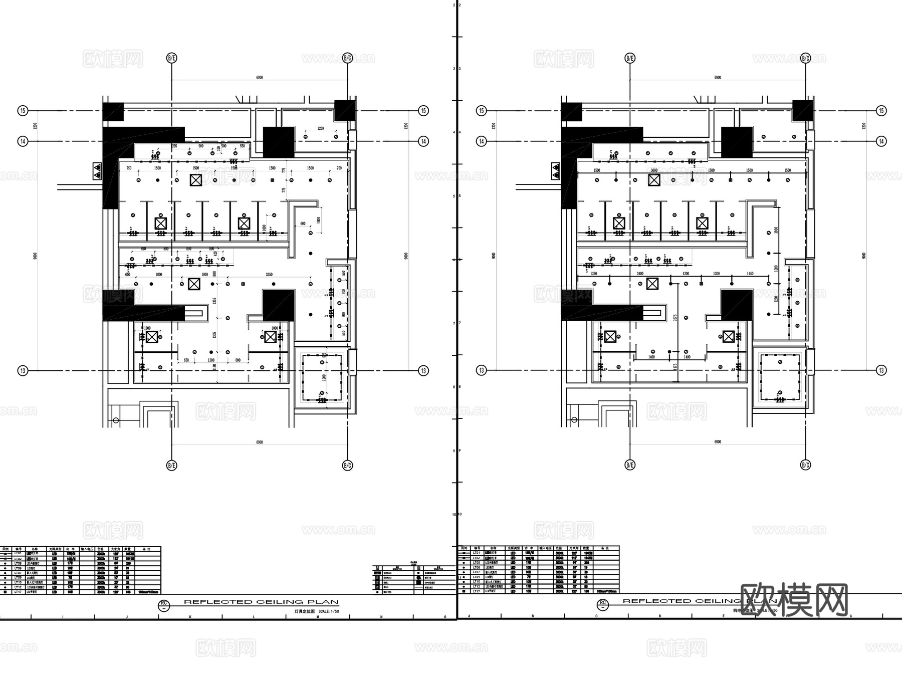 室内电气配电照明系统CAD施工图集 60套cad施工图cad施工图