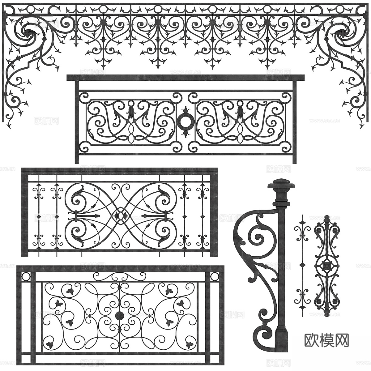 装饰性铸铁件3d模型下载