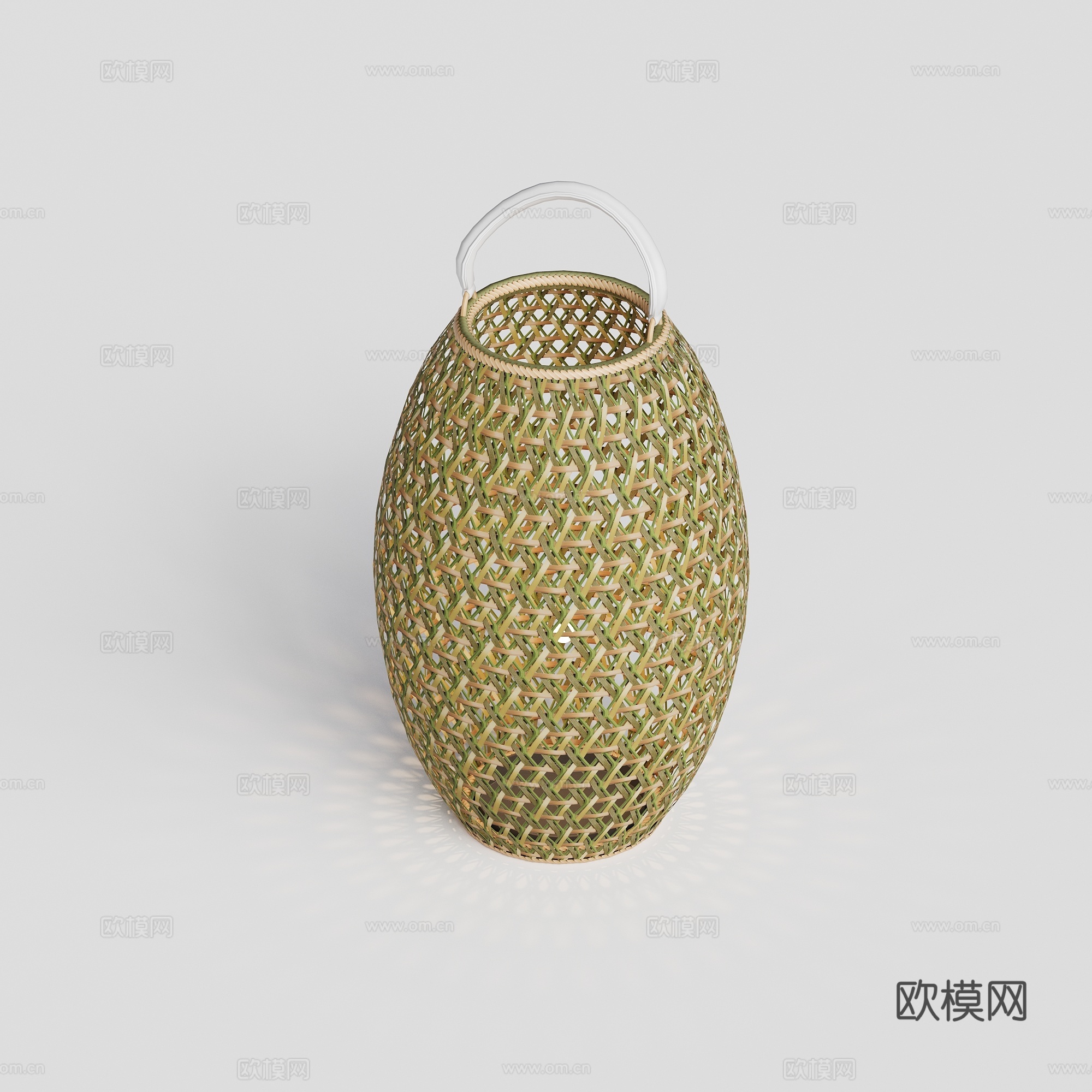DEDON - 现代户外灯 落地灯 氛围灯 竹编灯具su模型