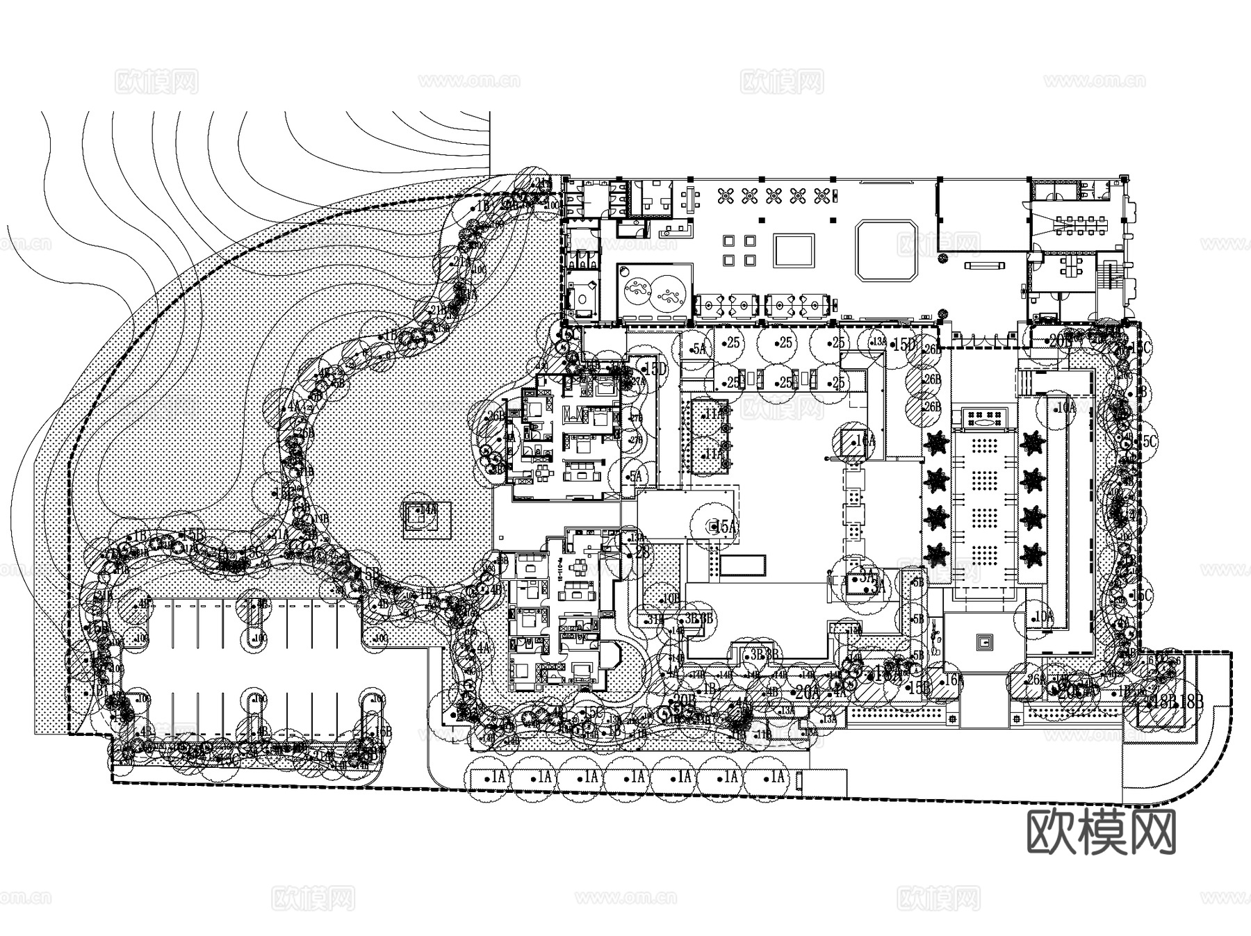 重庆龙湖新江与城天奕大区居住区小区景观CAD施工图全套cad施工图