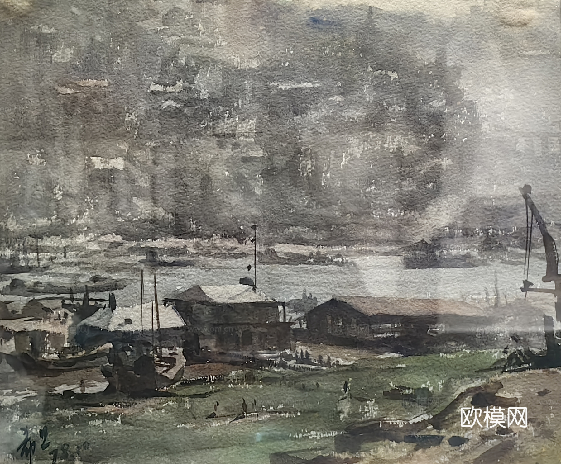 水彩画 装饰画 风景画
