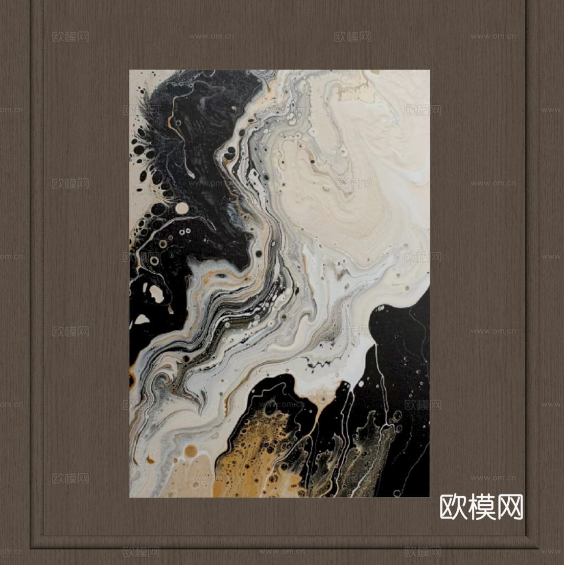 现代意式挂画 客厅挂画 玄关挂画 办公室挂画 轻奢挂画 书房su模型