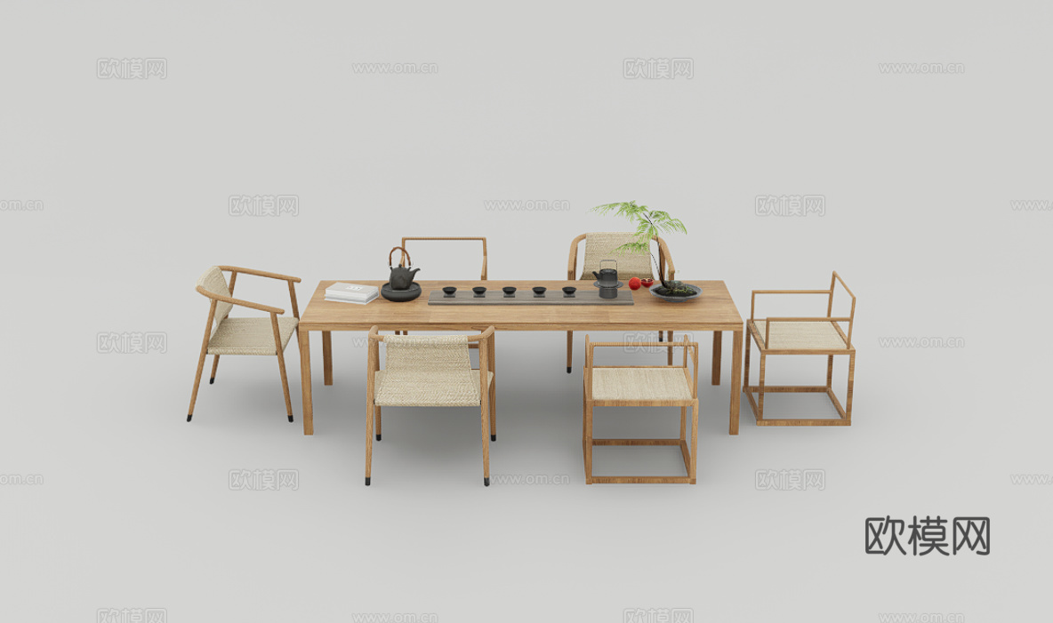 餐桌椅su模型下载（渲染图1）