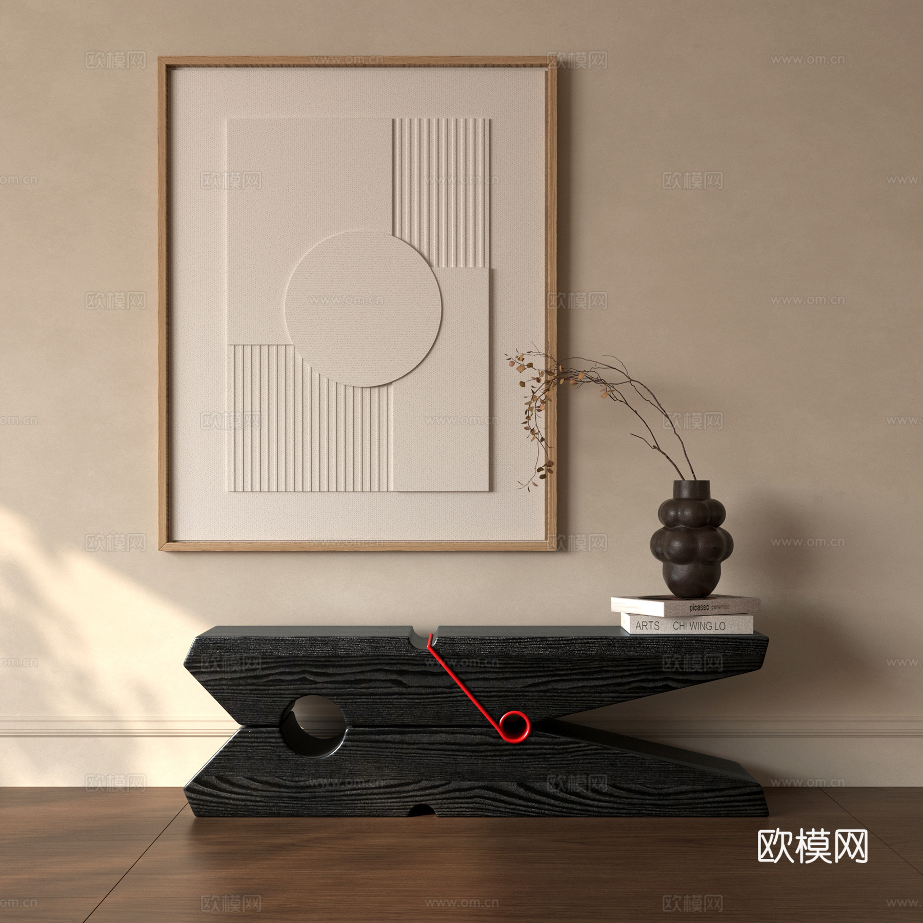 意式长凳 Riva 1920 夹子凳 摆件 边饰家具 实木su模型