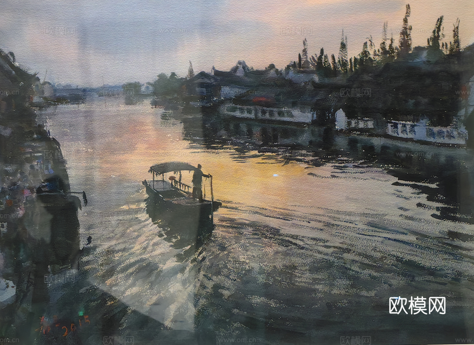 水彩画 装饰画 风景画
