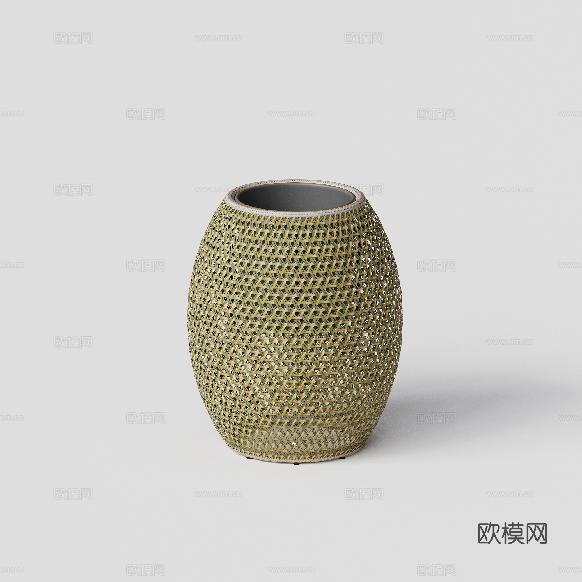 DEDON - 现代户外灯 落地灯 氛围灯 竹编灯具 竹编花su模型