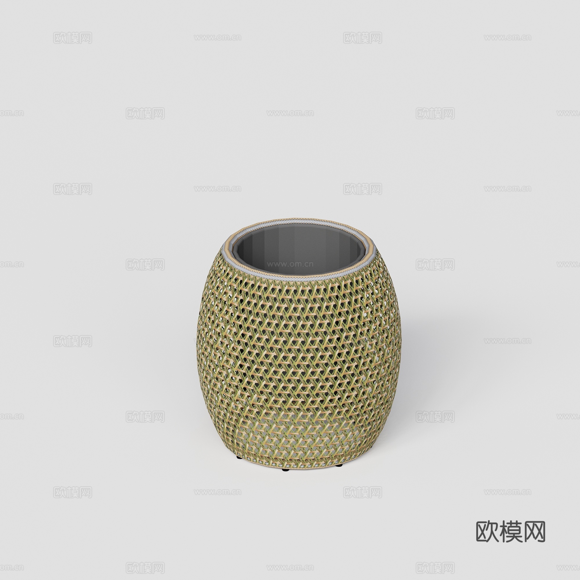 DEDON - 现代户外灯 落地灯 氛围灯 竹编灯具 竹编花su模型