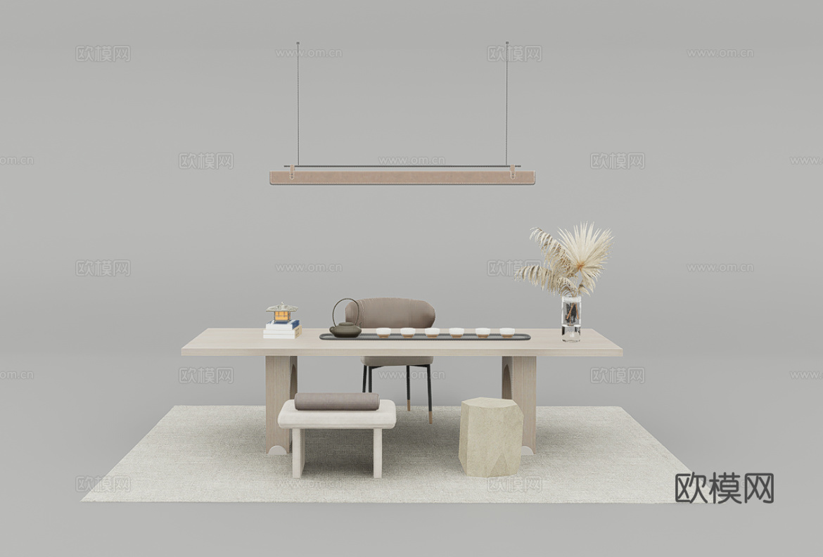 餐桌椅su模型下载（渲染图1）