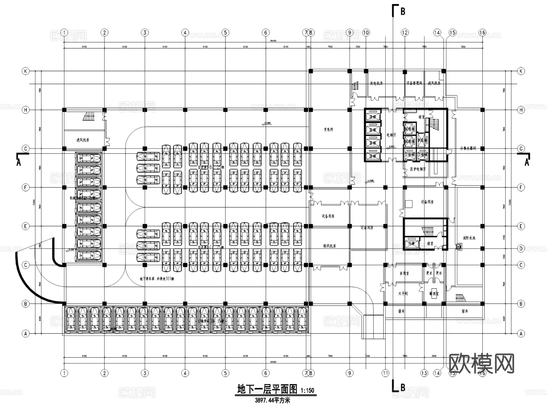 宿迁人民医院新建病房大楼建筑CAD施工图整套+SU+文本cad施工图