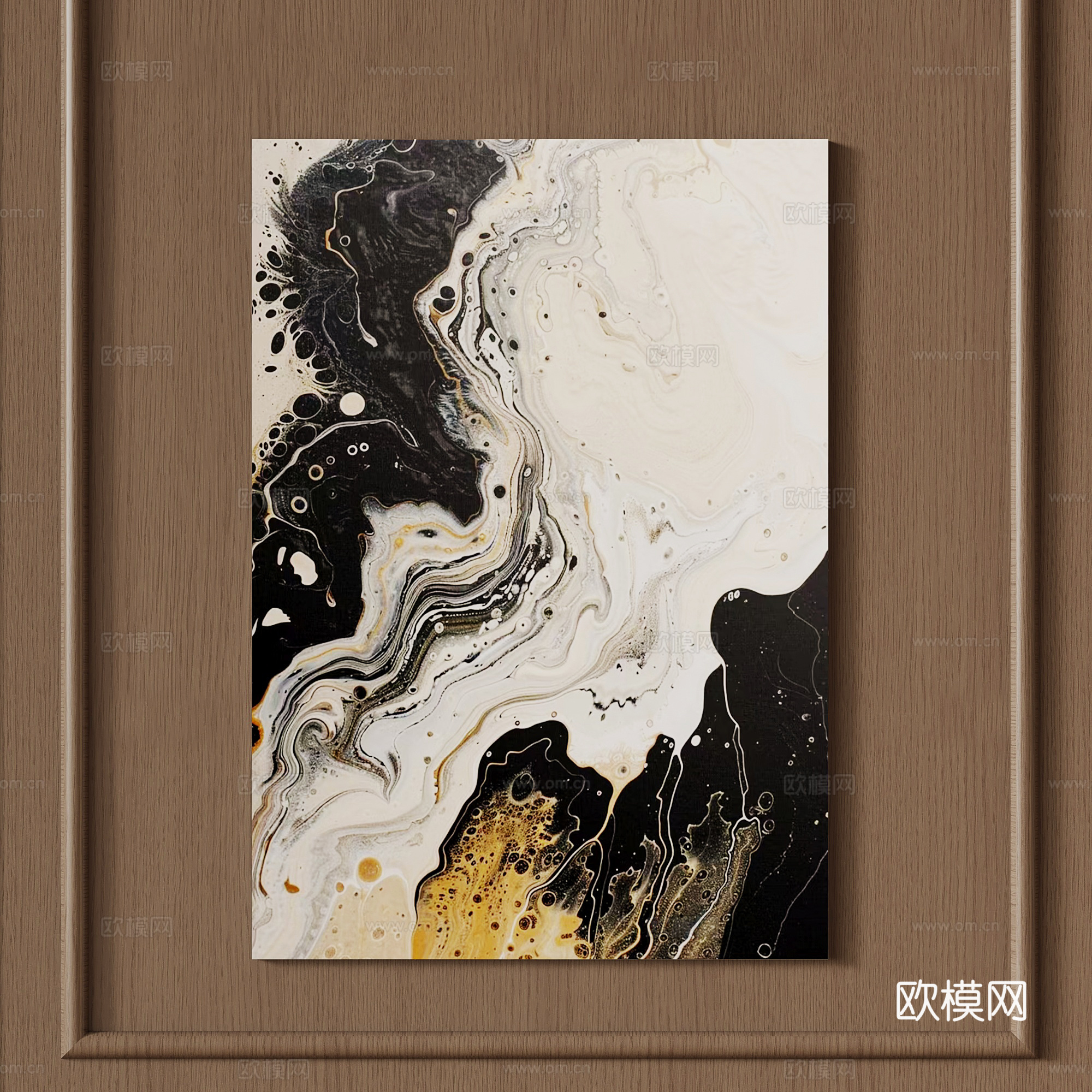 现代意式挂画 客厅挂画 玄关挂画 办公室挂画 轻奢挂画 书房su模型