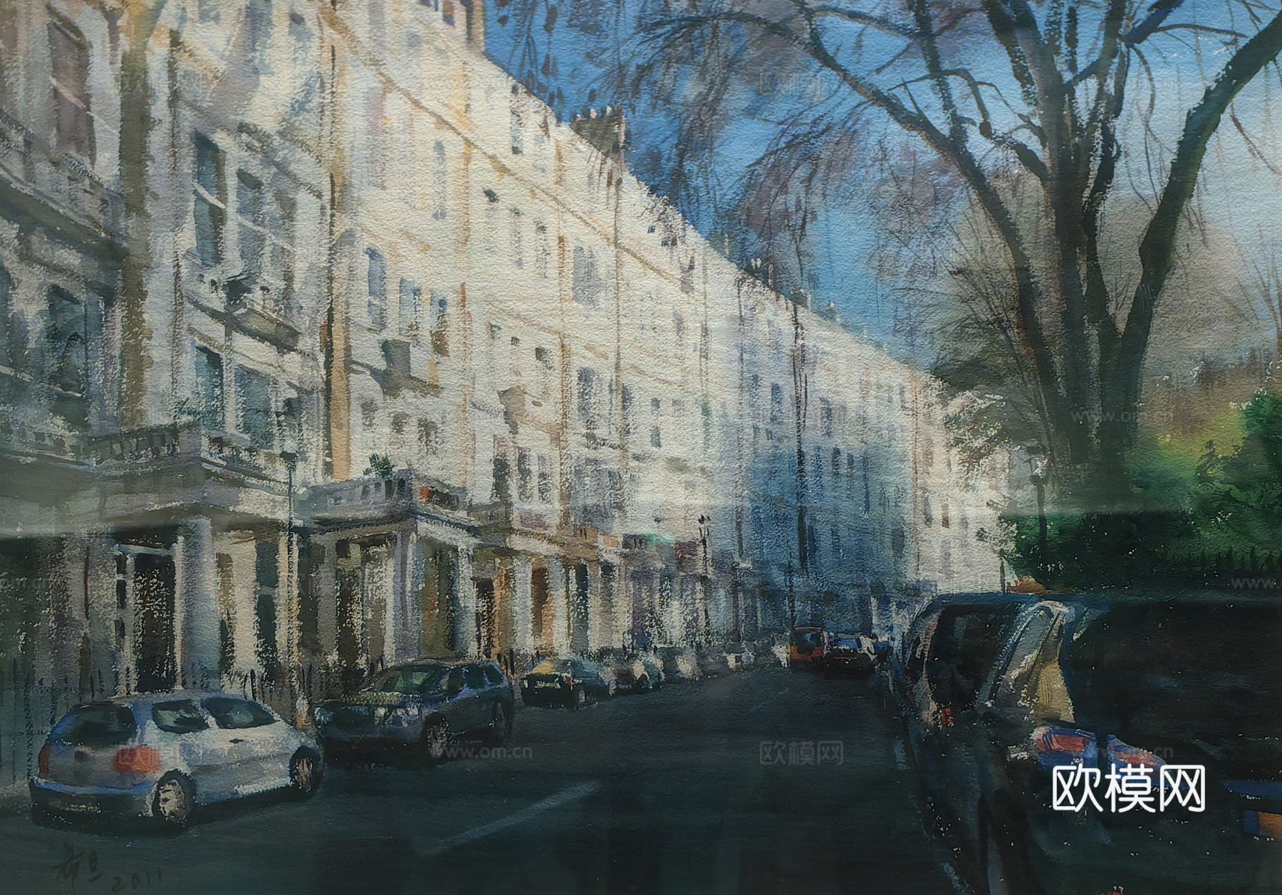 水彩画 装饰画 风景画