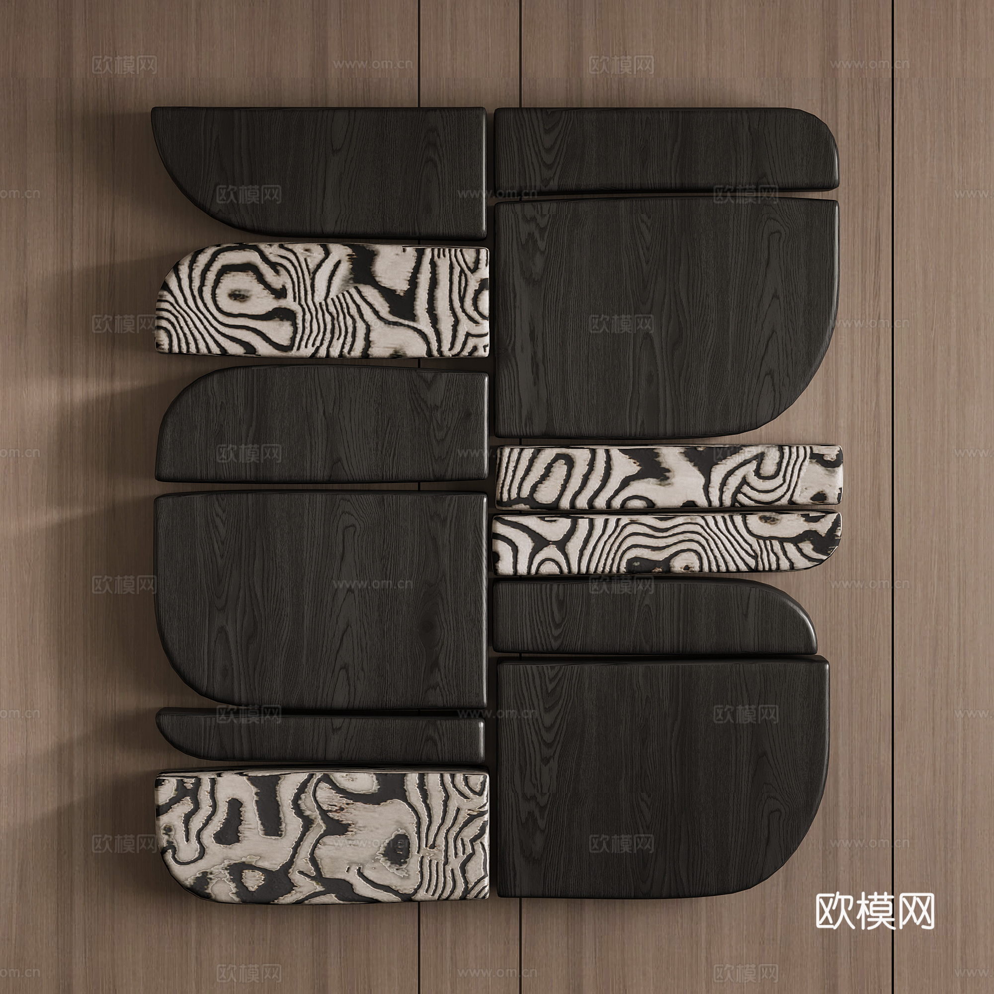 现代意式挂件 装饰挂件 轻奢挂件 艺术挂件 墙饰su模型