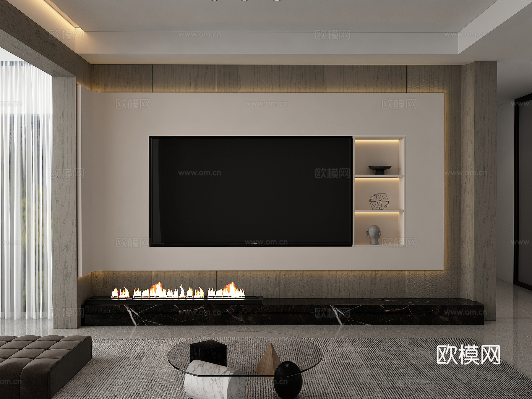 现代风3d模型下载