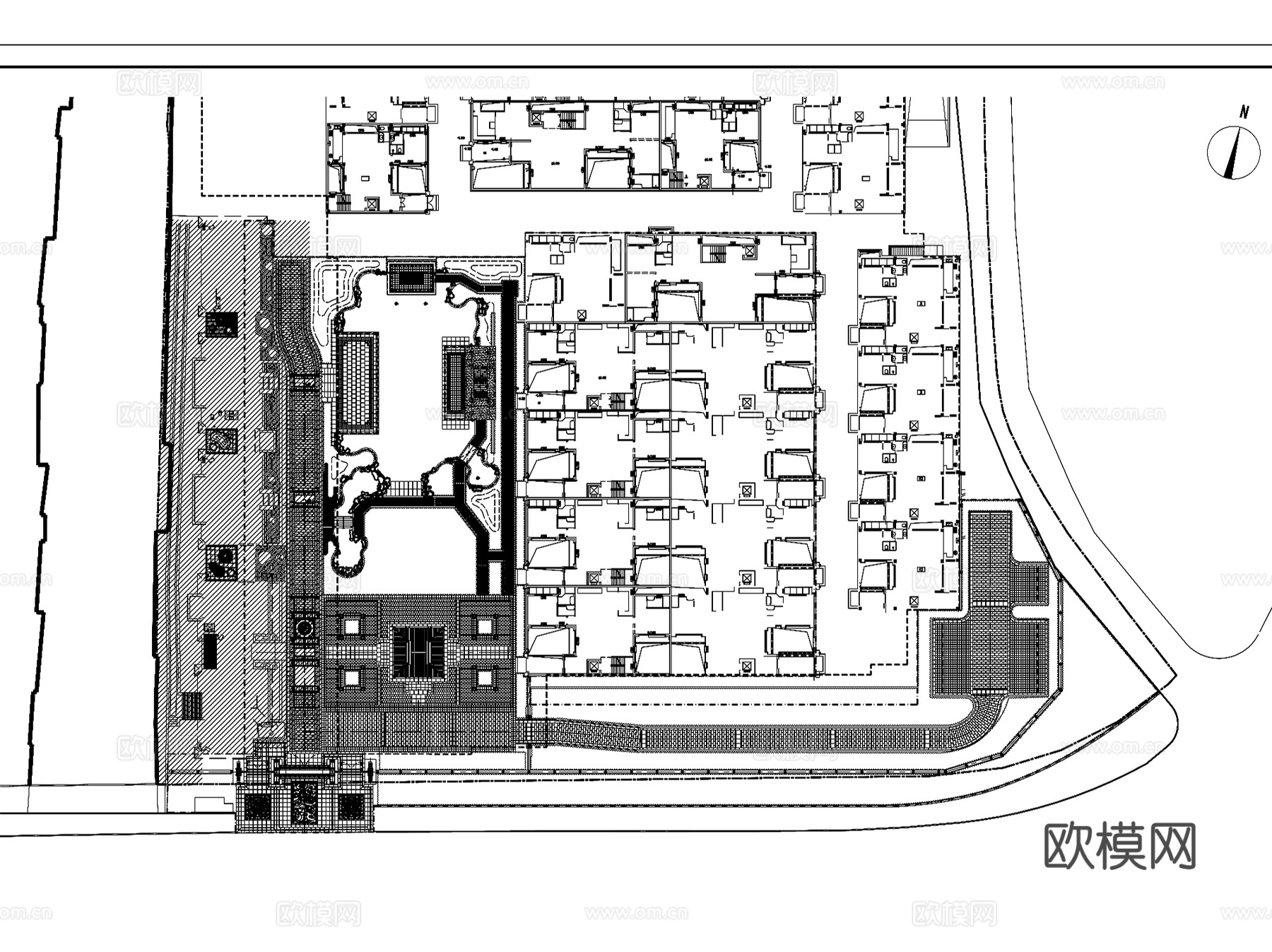 泰禾南京院子示范区景观CAD施工图全套+文本cad施工图