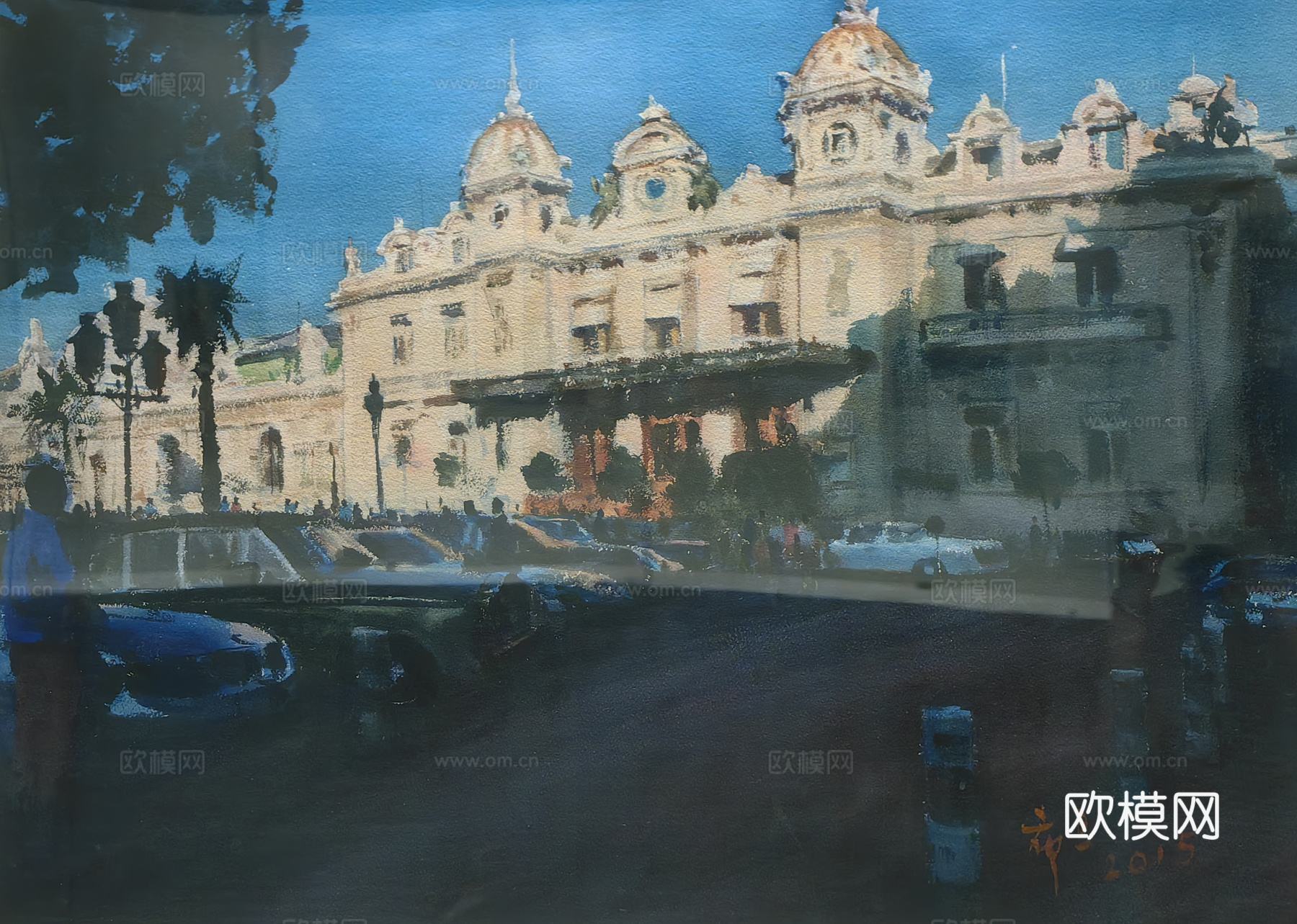 水彩画 装饰画 风景画