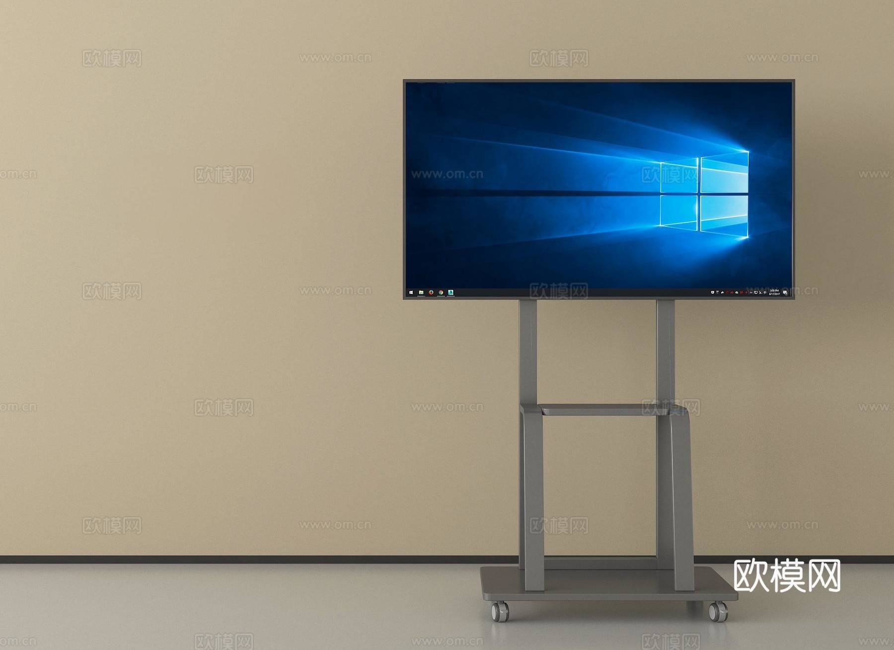 现代智能电视  移动电视   一体机 显示器3d模型下载