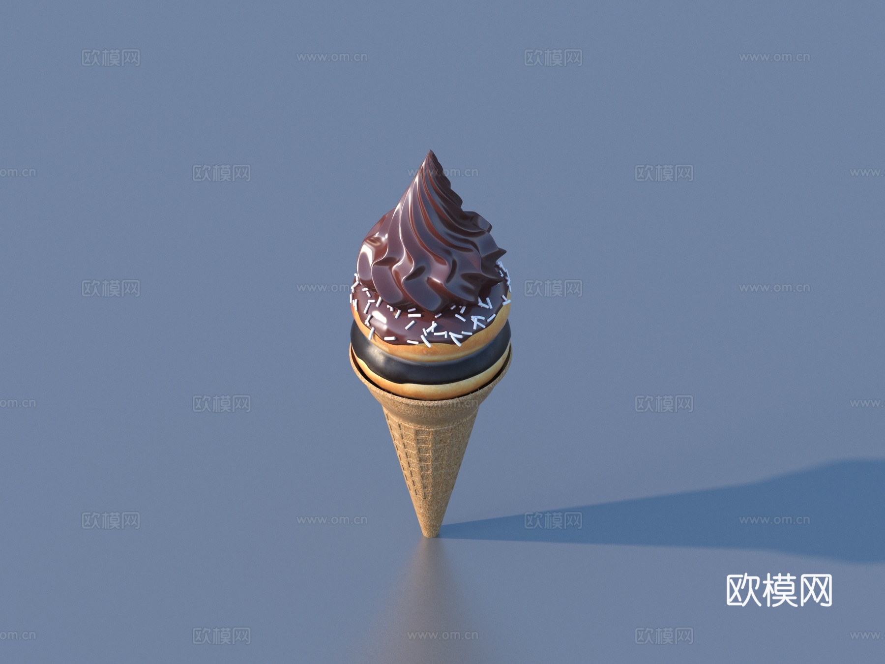 巧克力 雪糕 冰淇淋 甜品 食品3d模型下载