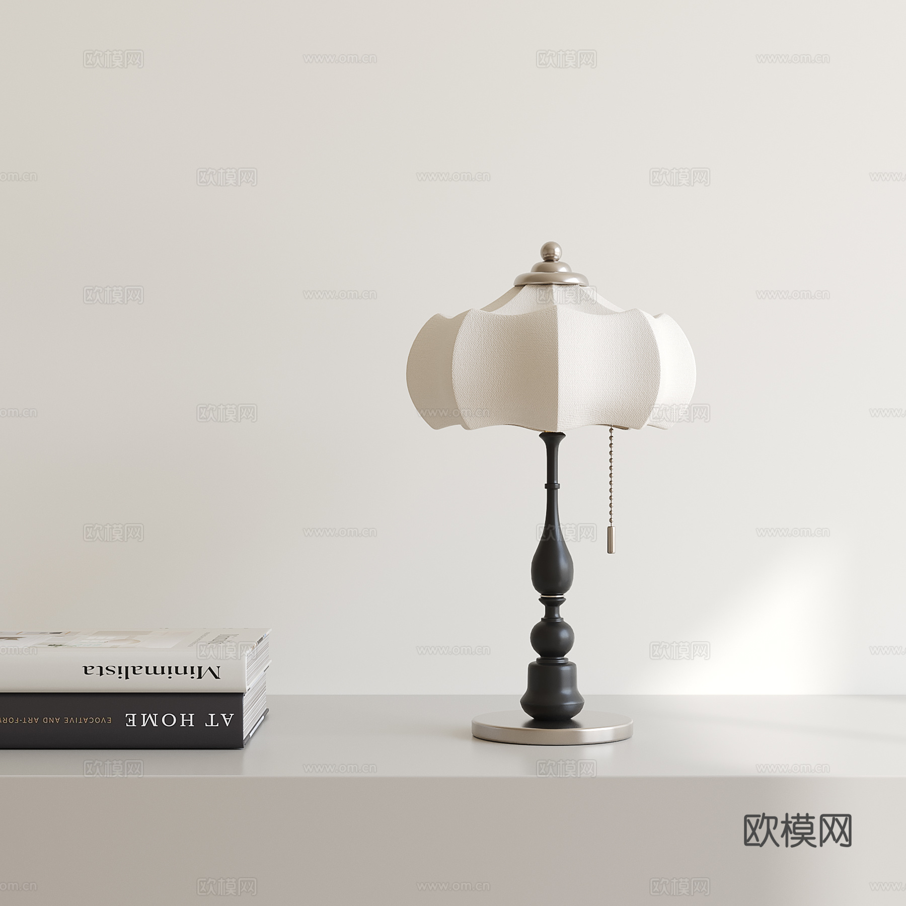 法式复古台灯3d模型