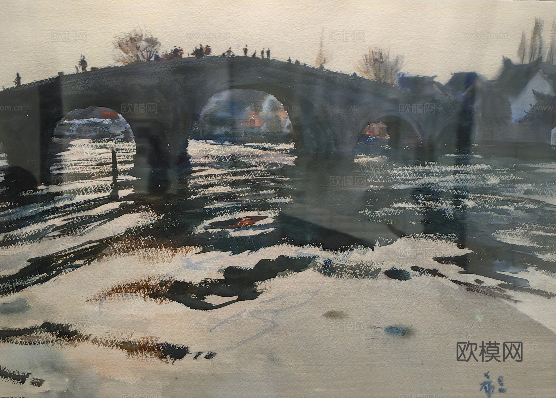 水彩画 装饰画 风景画