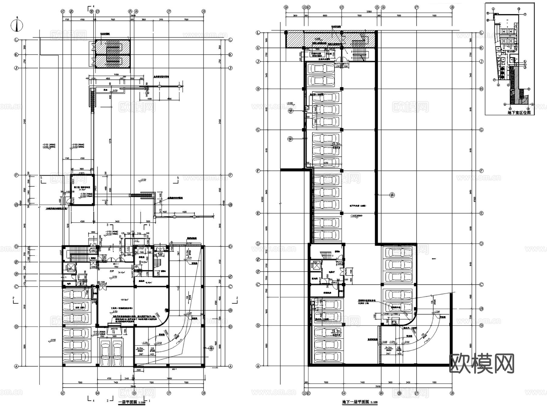 苏州生活垃圾集运中心建筑CAD施工图全套cad施工图